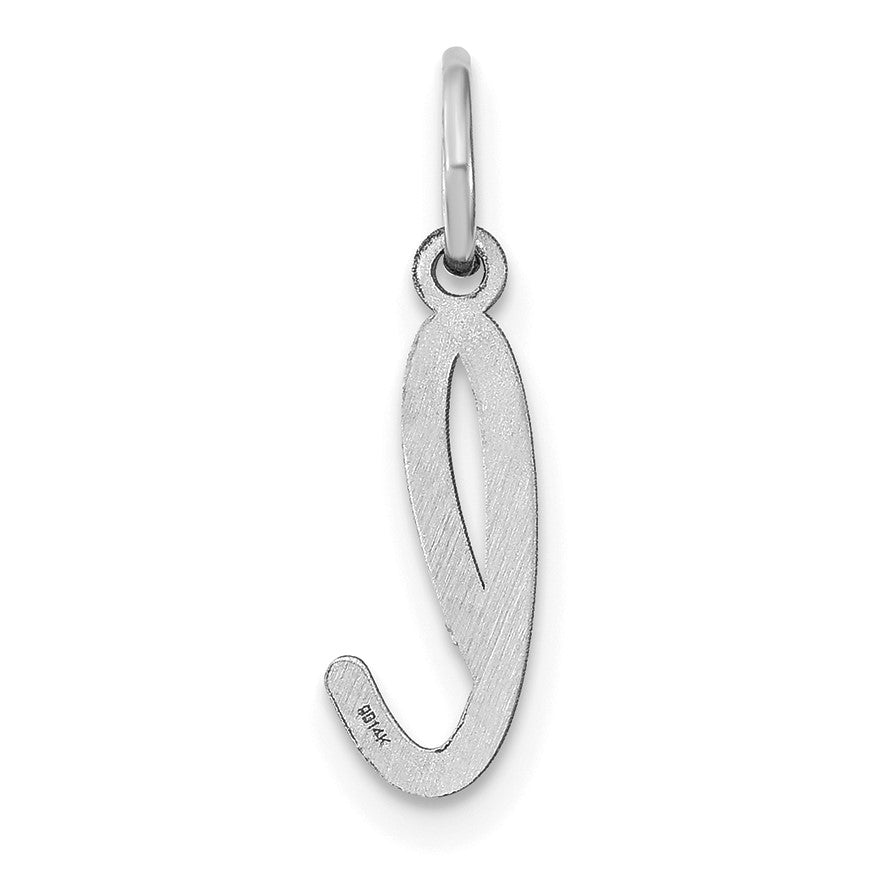 14KW Lower case Letter L Initial Charm