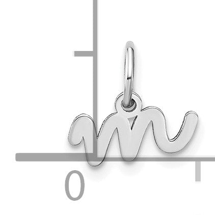 14KW Lower case Letter M Initial Charm
