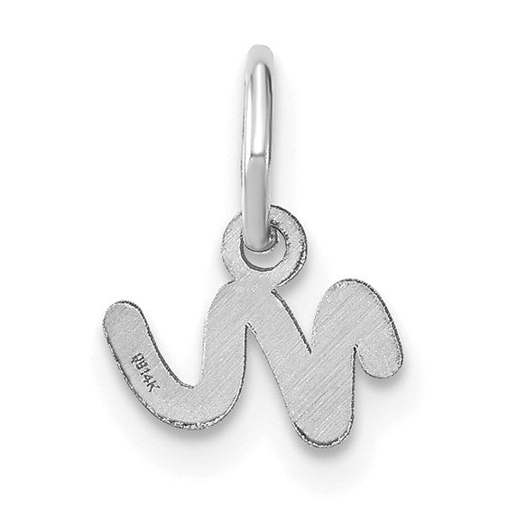 14KW Lower case Letter N Initial Charm
