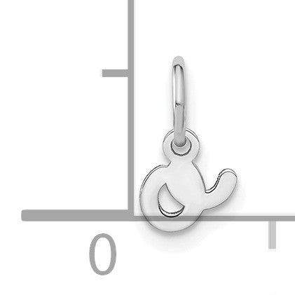 14KW Lower case Letter O Initial Charm