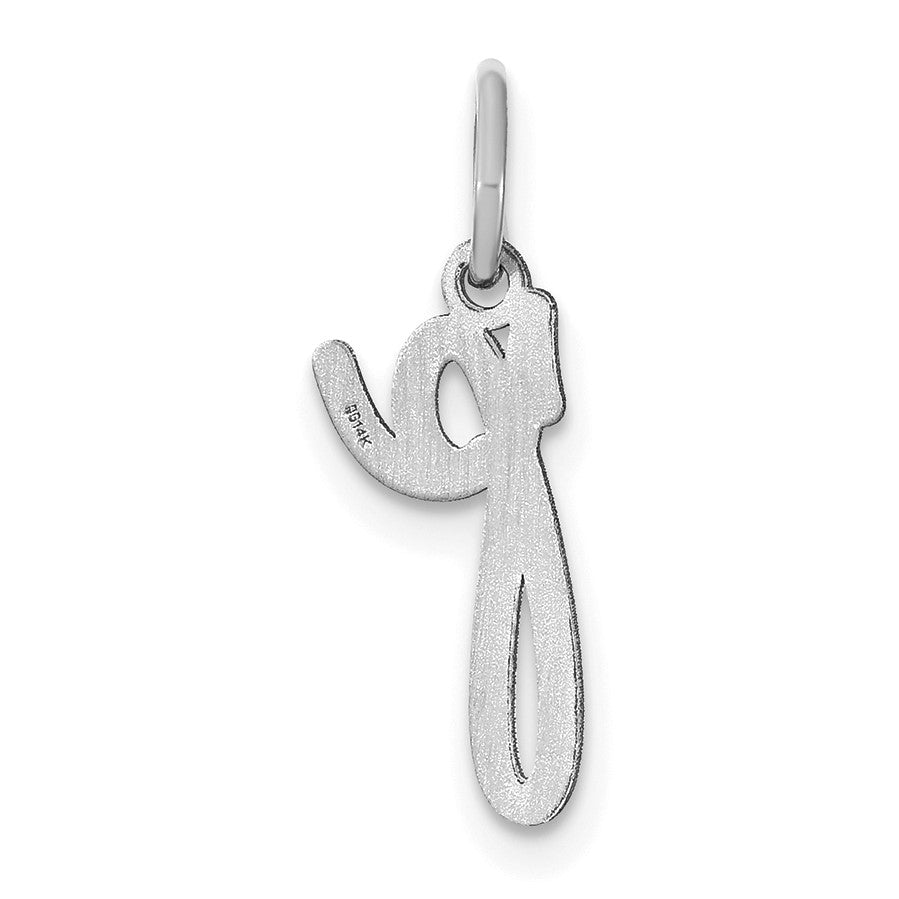 14KW Lower case Letter P Initial Charm