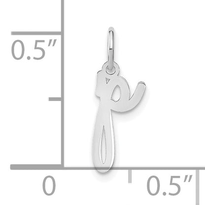 14KW Lower case Letter P Initial Charm