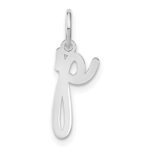 14KW Lower case Letter P Initial Charm
