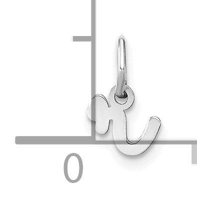 14KW Lower case Letter R Initial Charm
