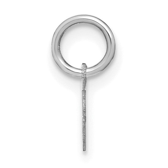 14KW Lower case Letter S Initial Charm