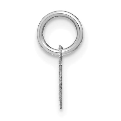 14KW Lower case Letter S Initial Charm