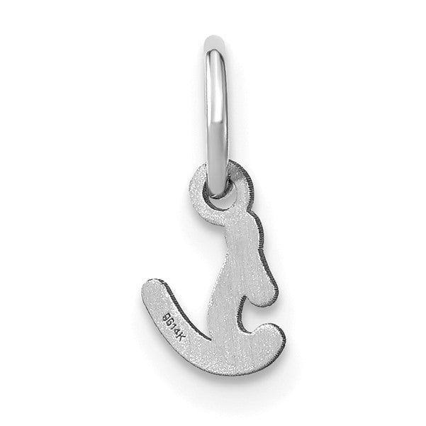 14KW Lower case Letter S Initial Charm