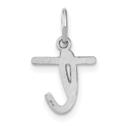 14KW Lower case Letter T Initial Charm