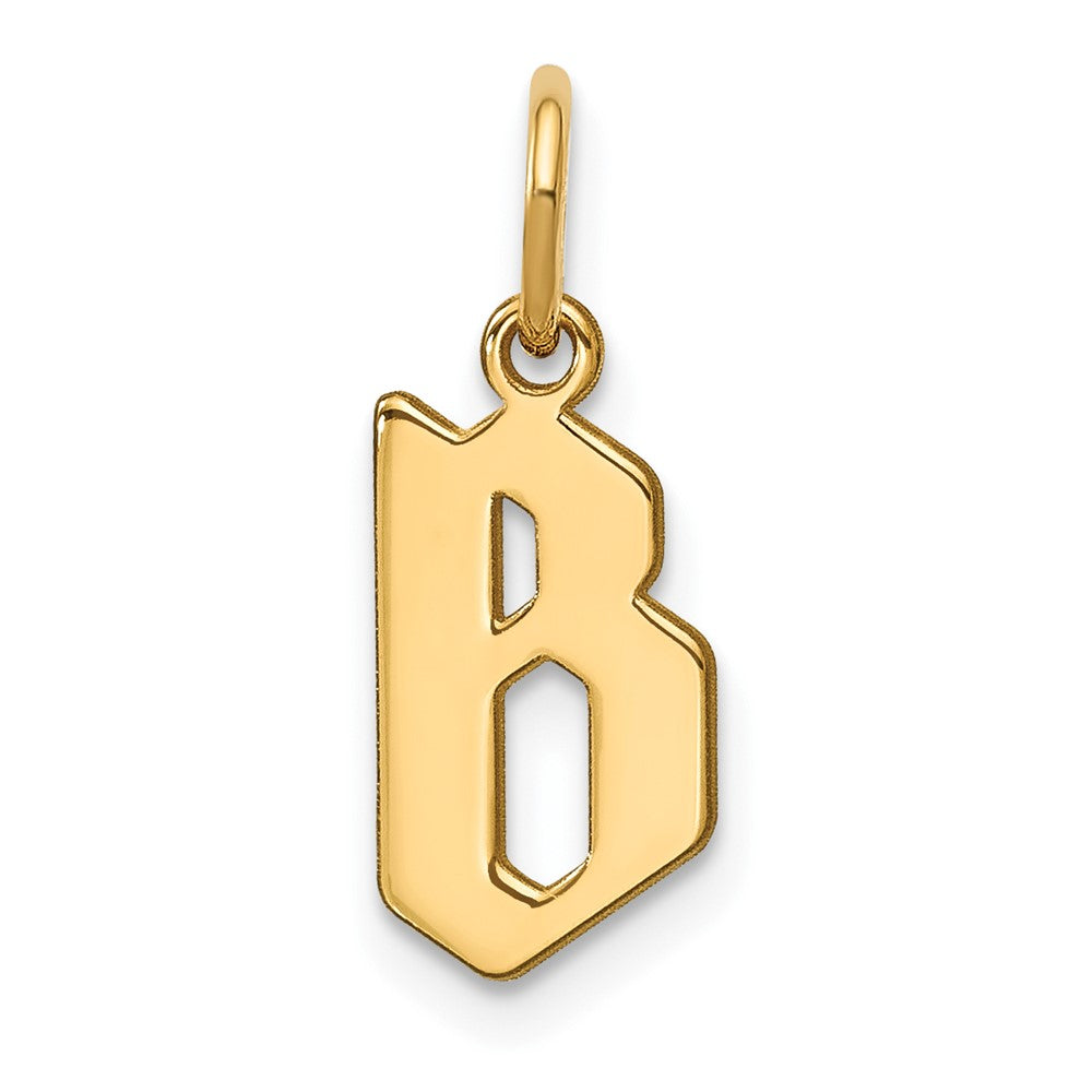 14KY Letter B Initial Pendant