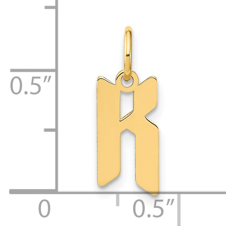 14KY Letter K Initial Pendant