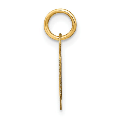 14KY Letter O Initial Pendant