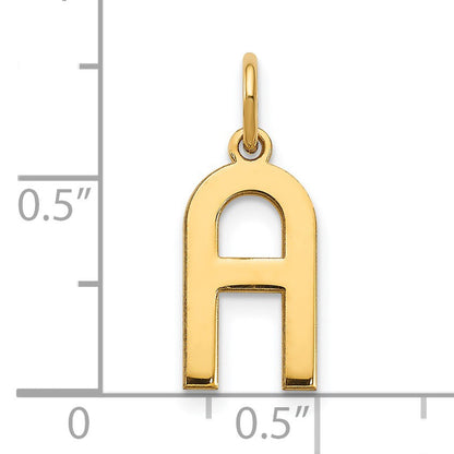 14ky Letter A Initial Pendant
