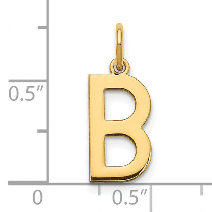 14ky Letter B Initial Pendant