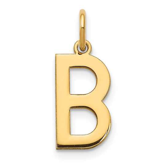14ky Letter B Initial Pendant