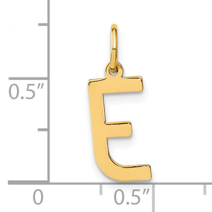 14ky Letter E Initial Pendant