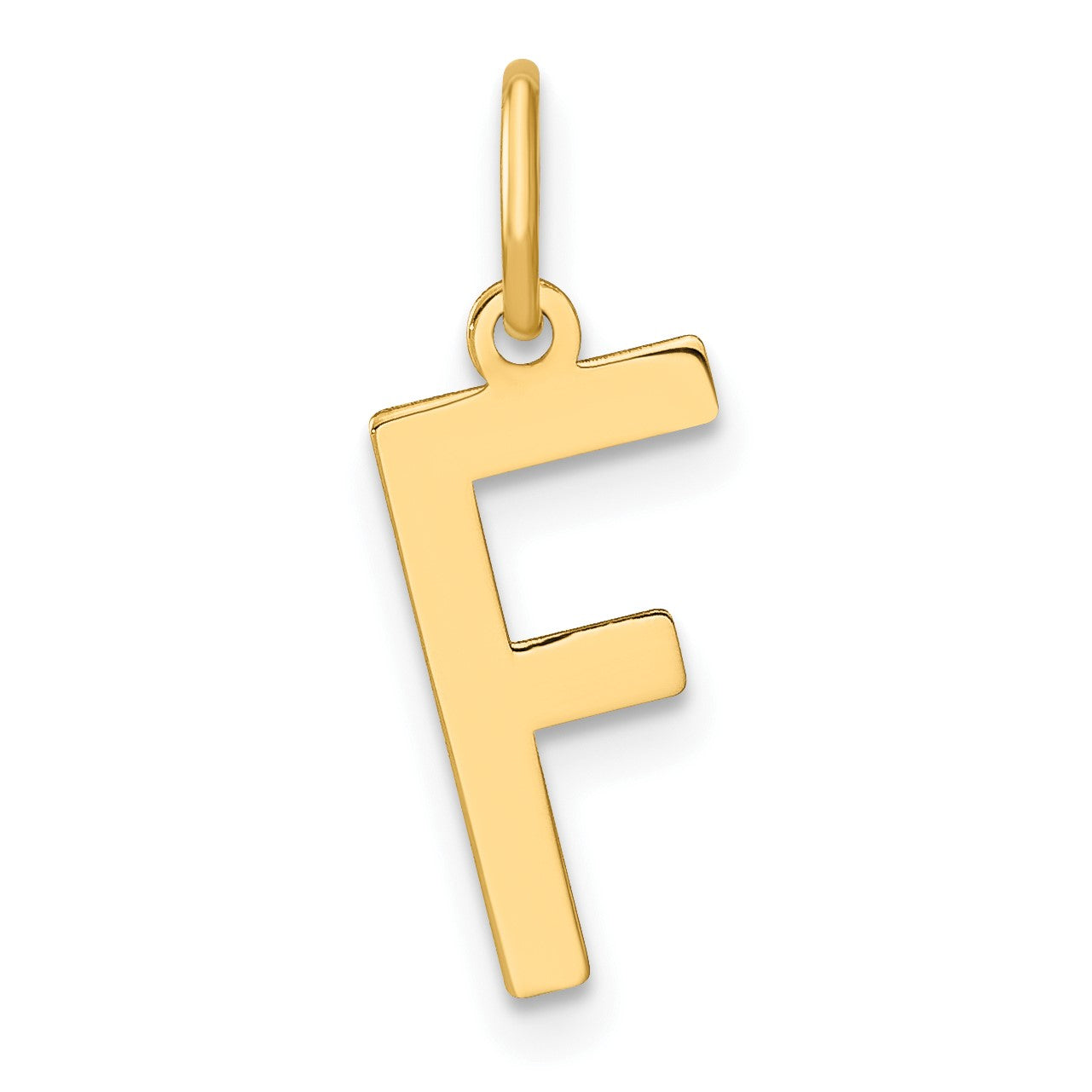14ky Letter F Initial Pendant