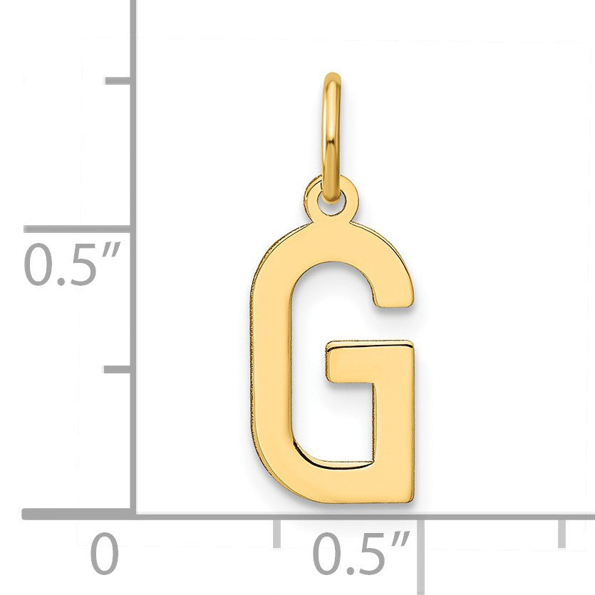 14ky Letter G Initial Pendant