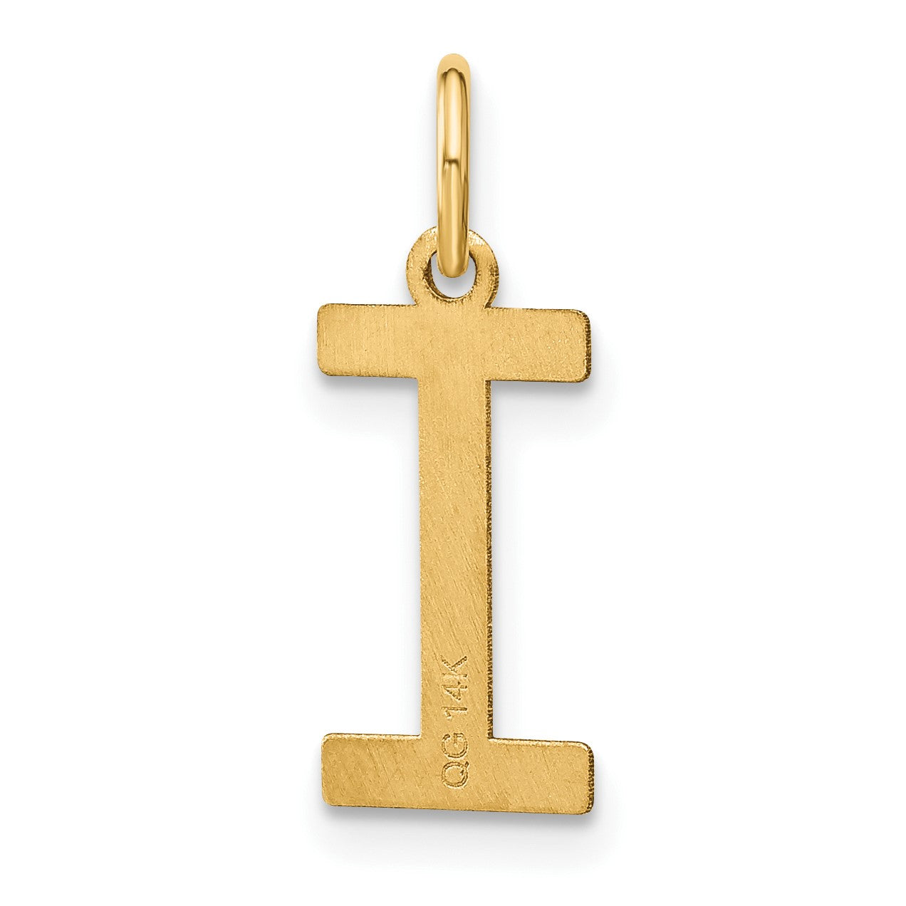 14ky Letter I Initial Pendant