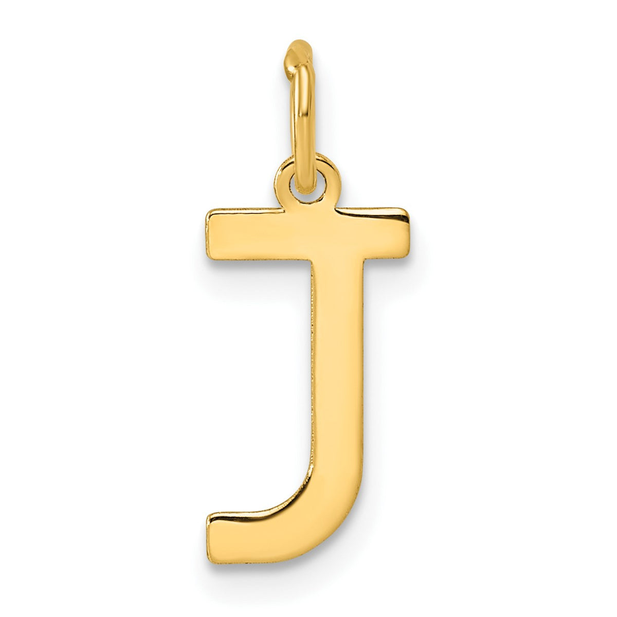 14ky Letter J Initial Pendant