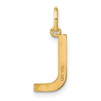 14ky Letter L Initial Pendant