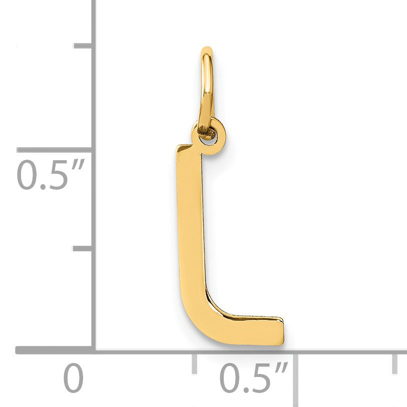 14ky Letter L Initial Pendant