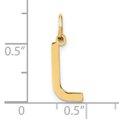 14ky Letter L Initial Pendant