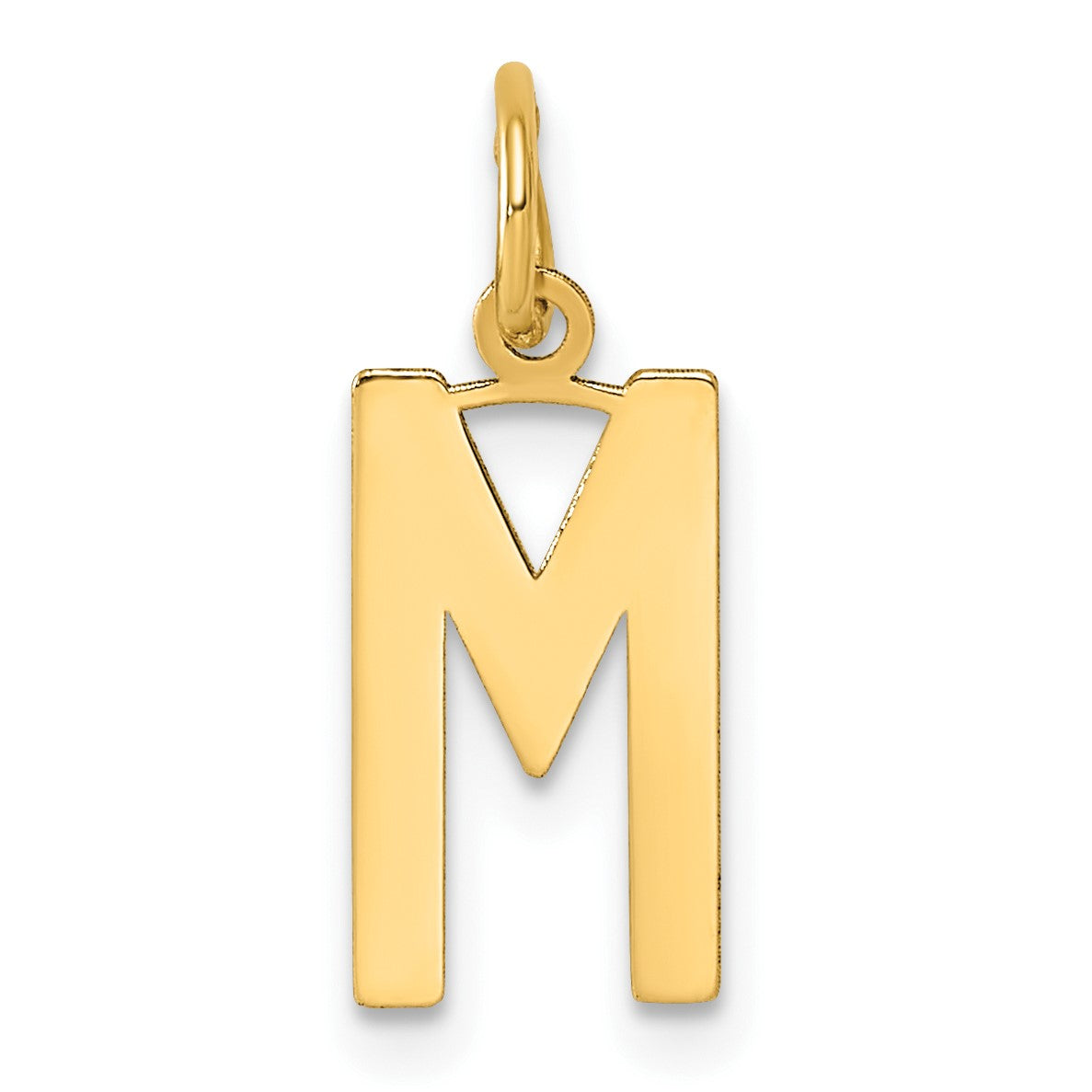 14ky Letter M Initial Pendant