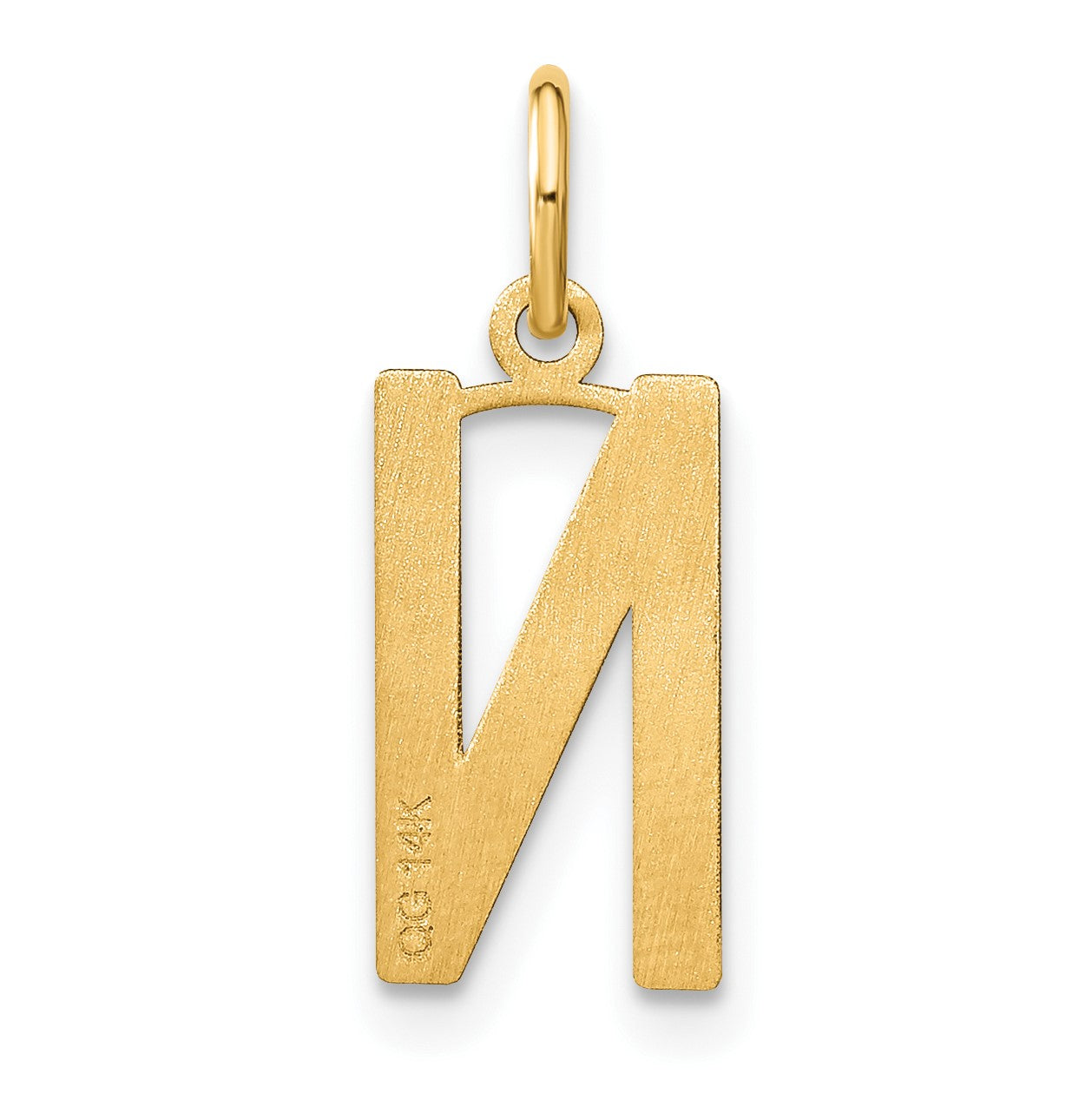 14ky Letter N Initial Pendant
