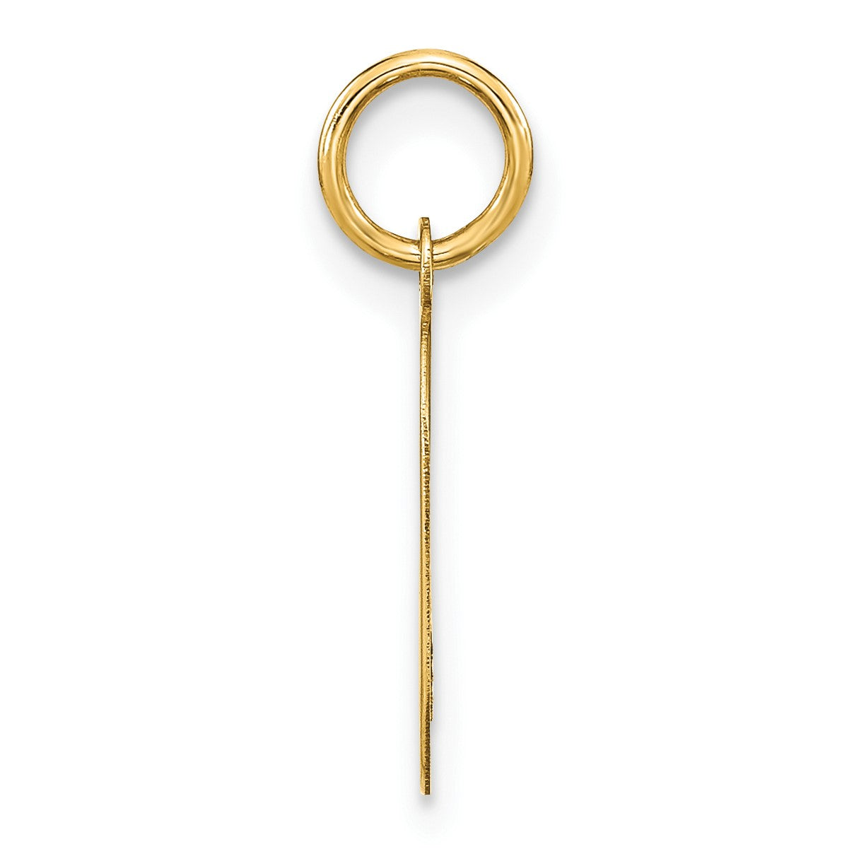 14ky Letter O Initial Pendant