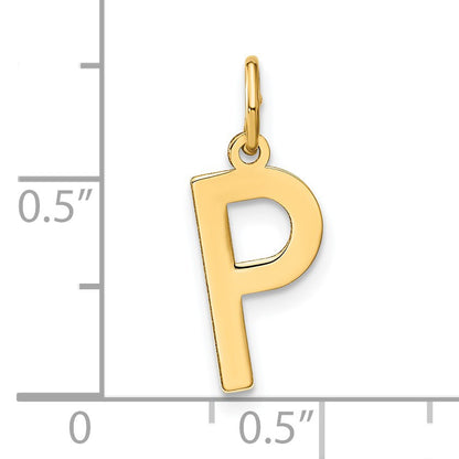 14ky Letter P Initial Pendant