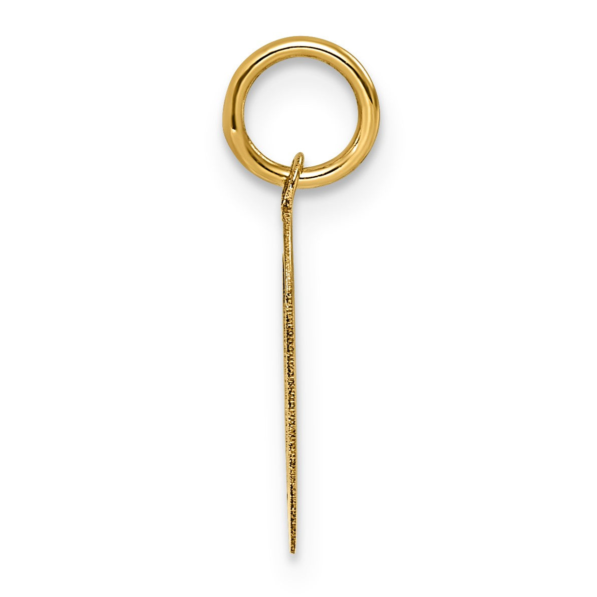 14ky Letter Q Initial Pendant