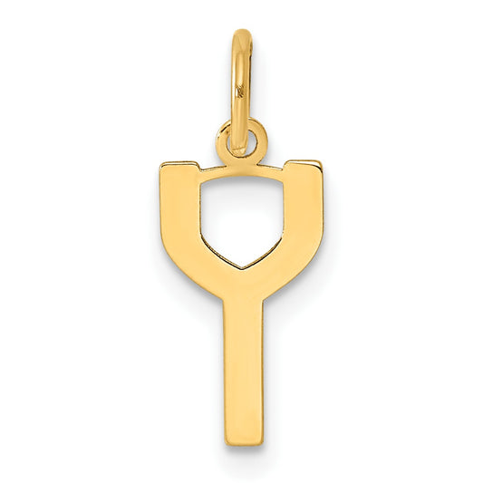 14ky Letter Y Initial Pendant