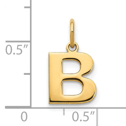 14ky Letter B Initial Pendant