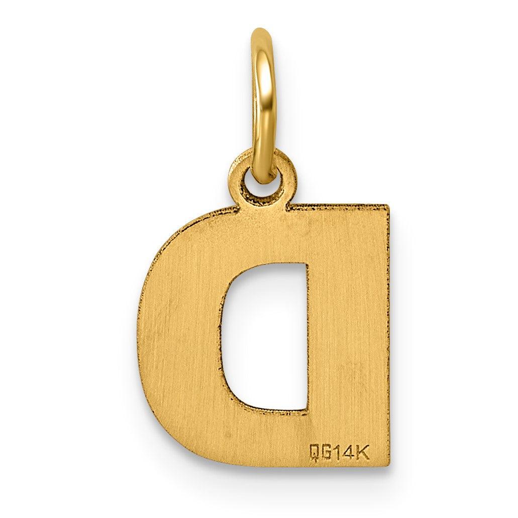 14ky Letter D Initial Pendant