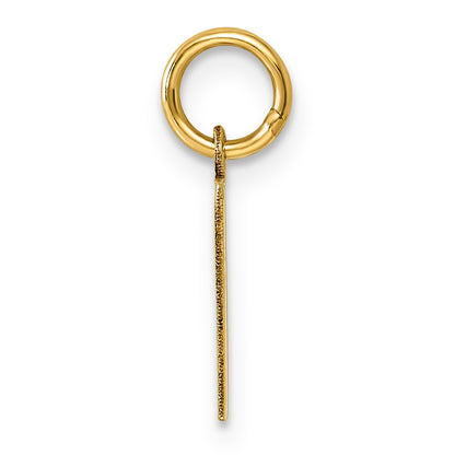 14ky Letter E Initial Pendant