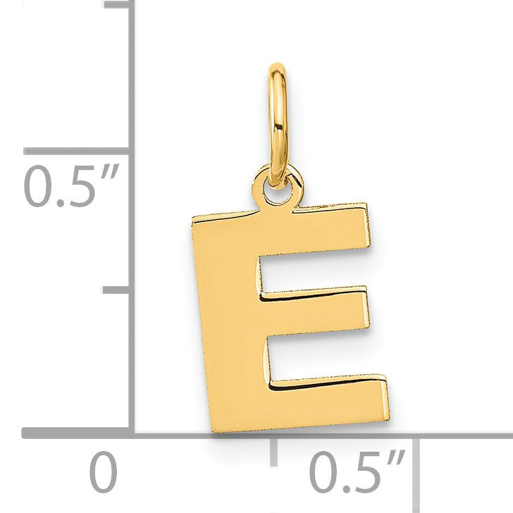 14ky Letter E Initial Pendant