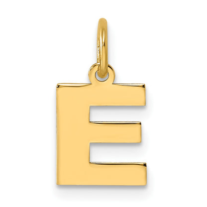 14ky Letter E Initial Pendant