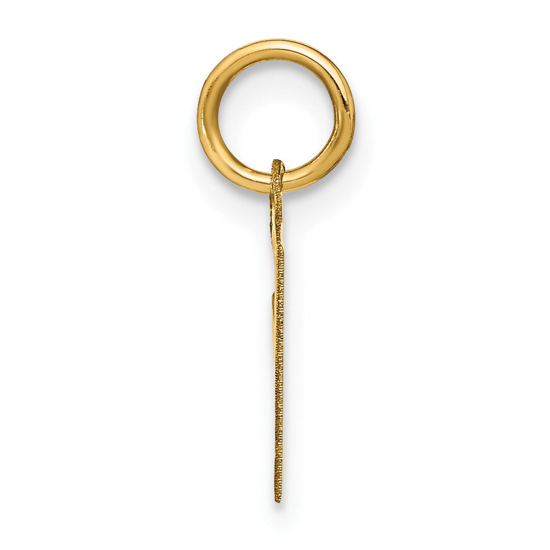 14ky Letter F Initial Pendant