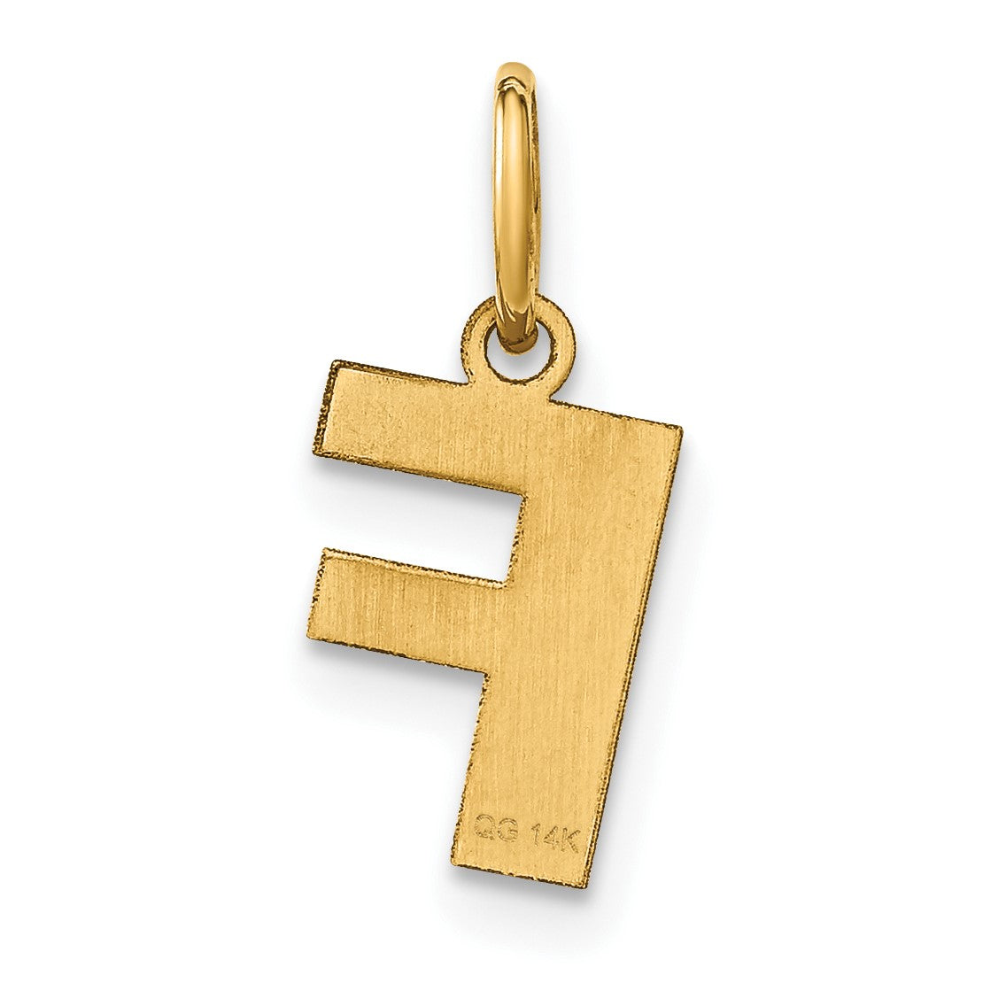 14ky Letter F Initial Pendant