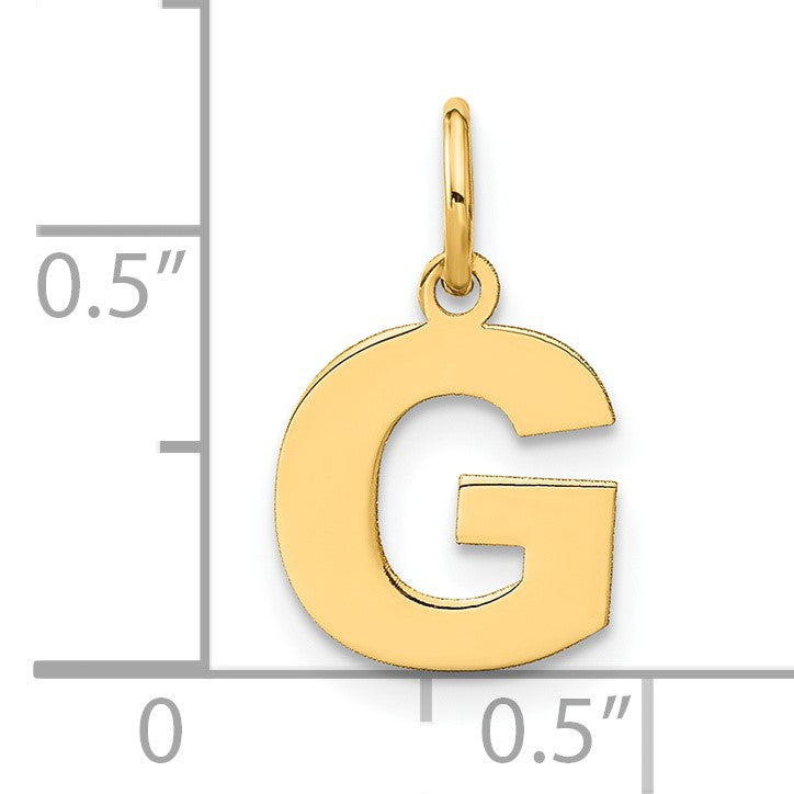 14ky Letter G Initial Pendant