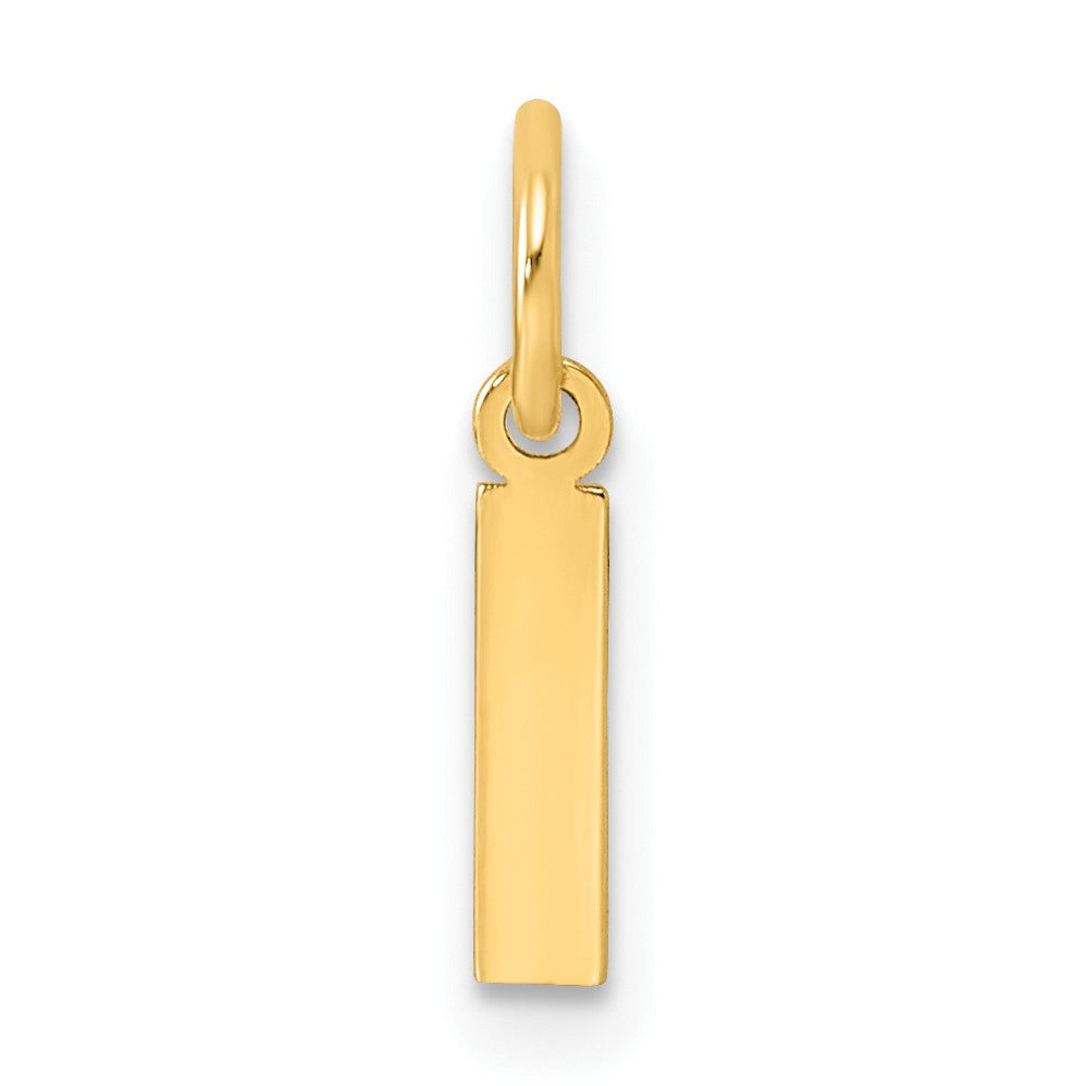 14ky Letter I Initial Pendant