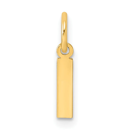 14ky Letter I Initial Pendant