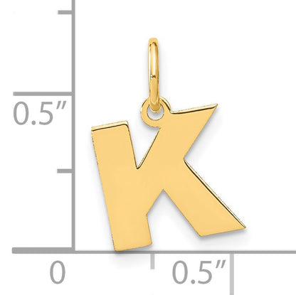 14ky Letter K Initial Pendant