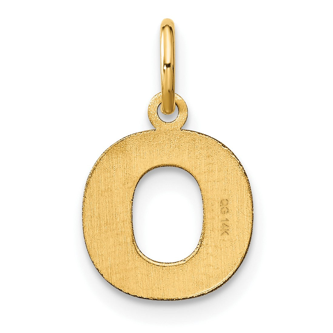 14ky Letter O Initial Pendant