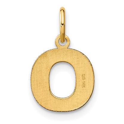14ky Letter O Initial Pendant