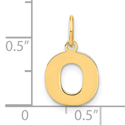 14ky Letter O Initial Pendant