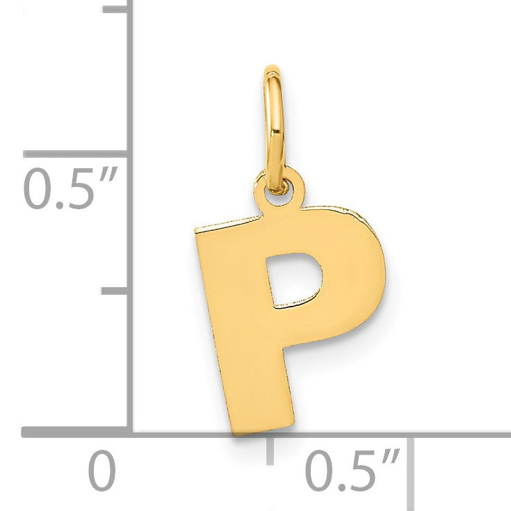 14ky Letter P Initial Pendant