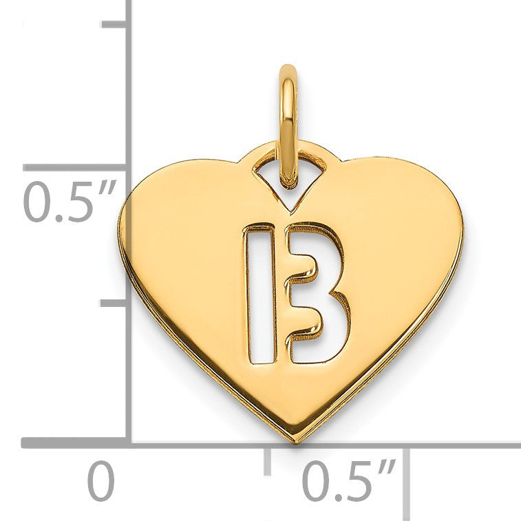 14ky Initial Letter B Initial Charm