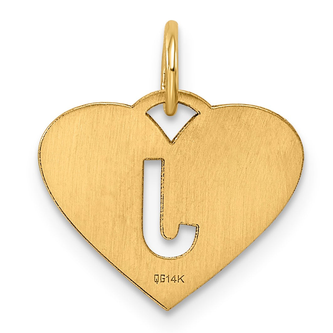 14ky Initial Letter J Initial Charm