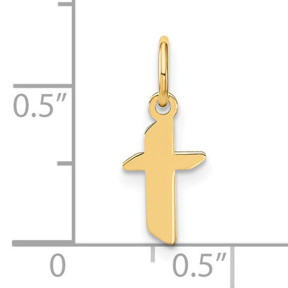 14ky Lowercase Letter T Initial Pendant